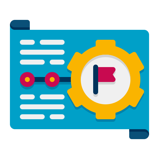 plan de proyecto Flaticons Flat icono