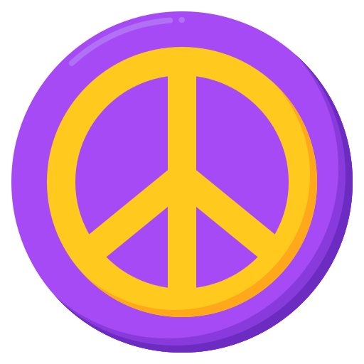 Peace sign Flaticons Flat icon