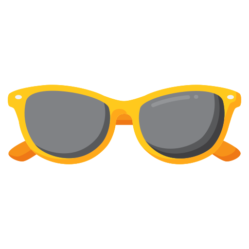 occhiali da sole Flaticons Flat icona