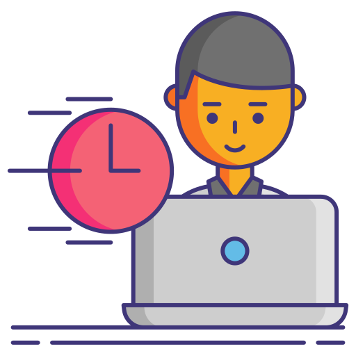 Working hours Flaticons Lineal Color icon