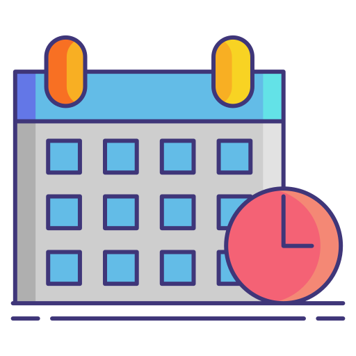 Schedule Flaticons Lineal Color icon