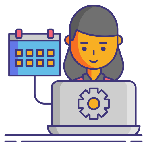 Temp worker Flaticons Lineal Color icon