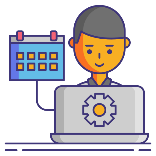 Temp worker Flaticons Lineal Color icon