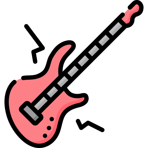 guitarra electrica Special Lineal color icono