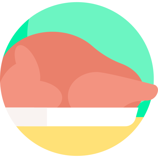 Курица Detailed Flat Circular Flat иконка