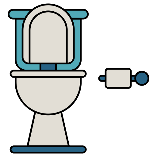 toilette Generic Thin Outline Color Icône
