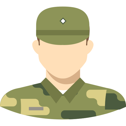 Military man Generic color fill icon