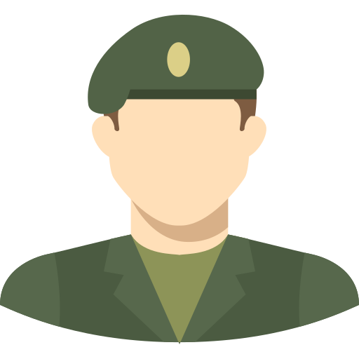 Military man Generic color fill icon