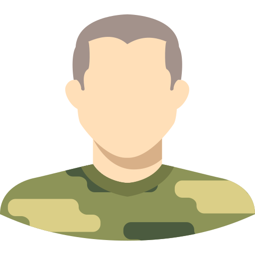 Military man Generic color fill icon