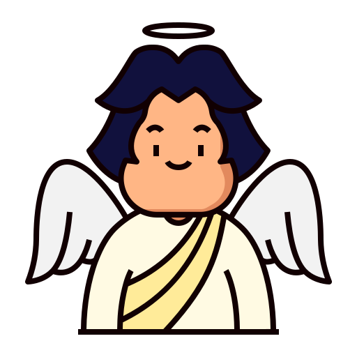 Angel Generic Thin Outline Color icon