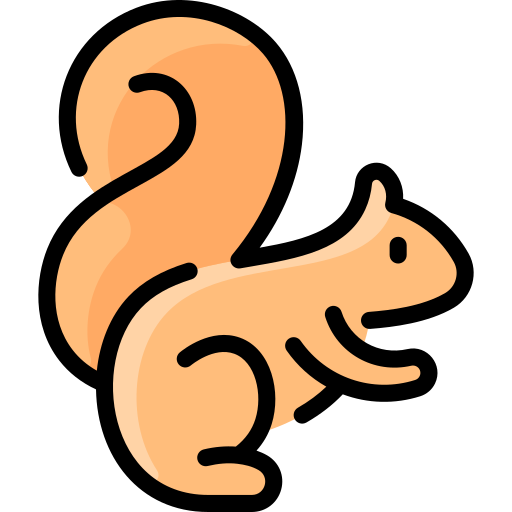 Squirrel Vitaliy Gorbachev Lineal Color icon