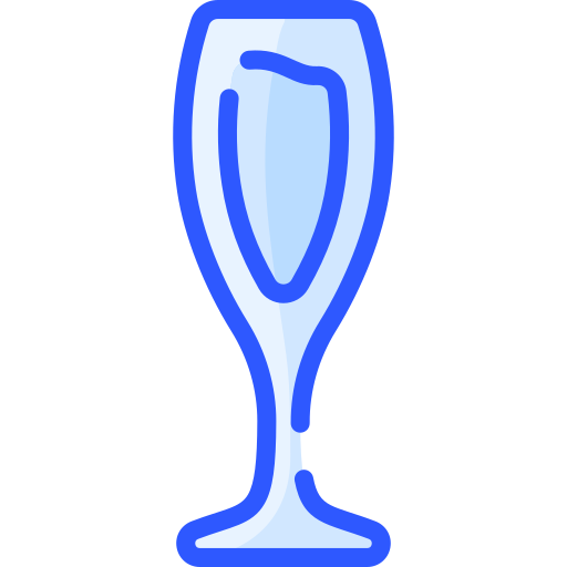 champagne glas Vitaliy Gorbachev Blue icoon