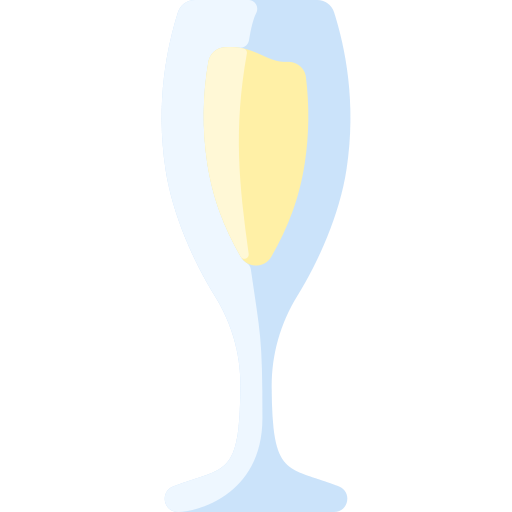 bicchiere di champagne Vitaliy Gorbachev Flat icona