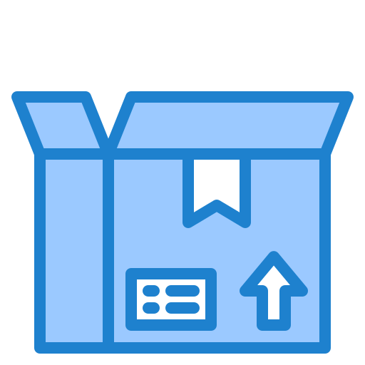 Box srip Blue icon
