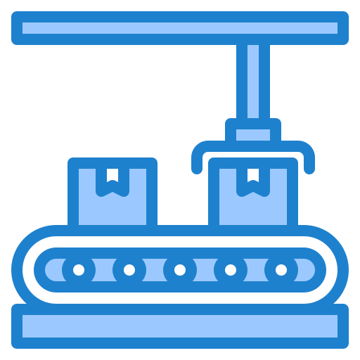 Conveyor srip Blue icon
