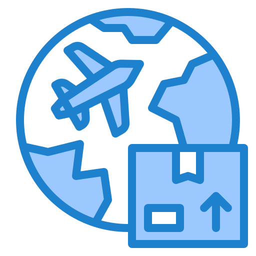 Air Freight srip Blue icon