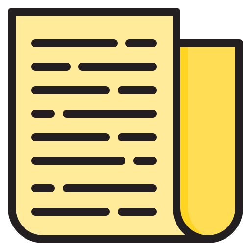 파일 srip Lineal Color icon