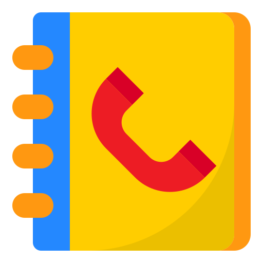 電話帳 srip Flat icon