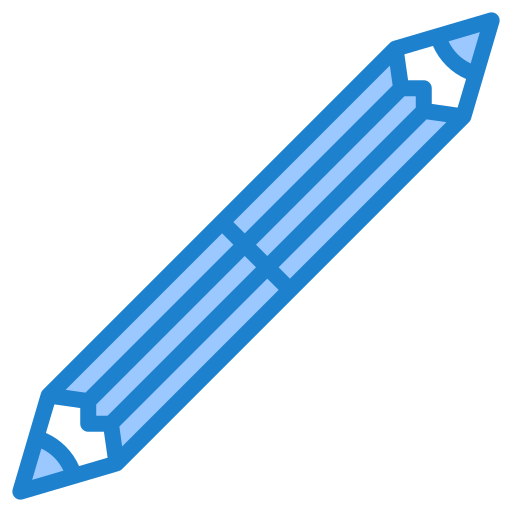 Pencil srip Blue icon