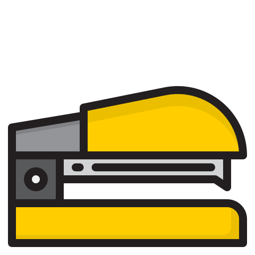 Stapler srip Lineal Color icon