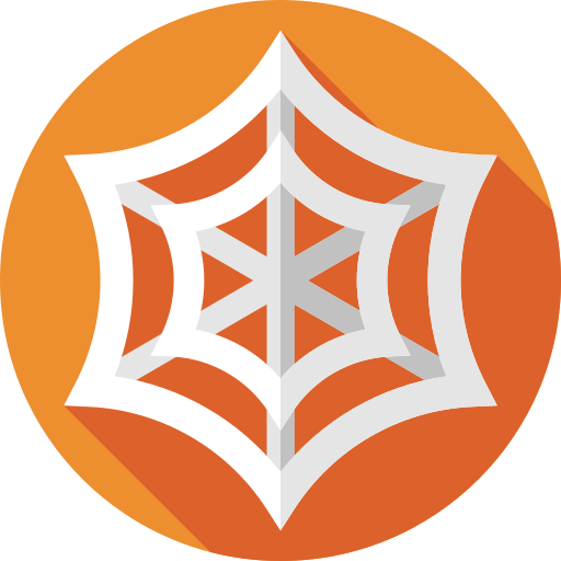 Spider web Flat Circular Flat icon