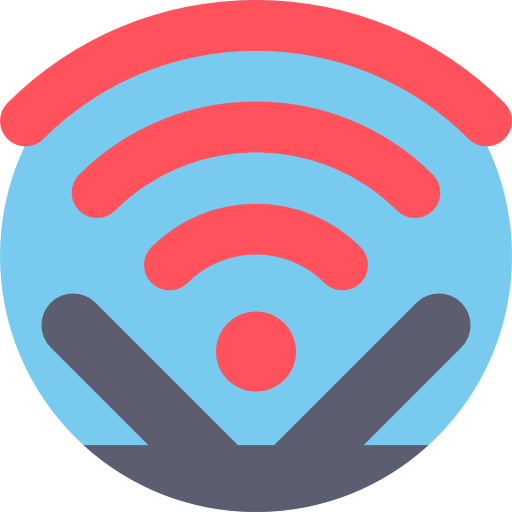 wifi Detailed Flat Circular Flat icoon