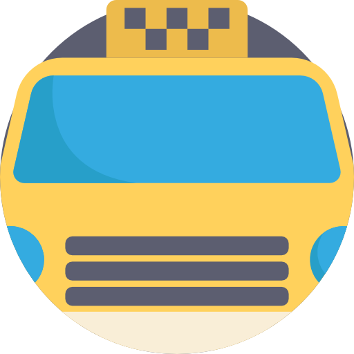 Такси Detailed Flat Circular Flat иконка