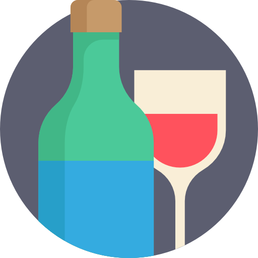 vino Detailed Flat Circular Flat icono
