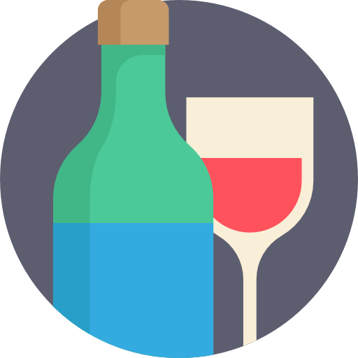 Wine Detailed Flat Circular Flat kuvake