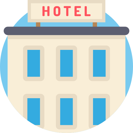 호텔 Detailed Flat Circular Flat icon