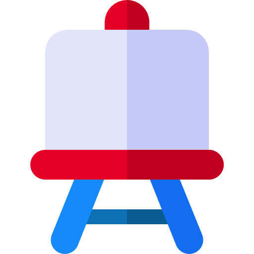 staffelei Basic Rounded Flat icon