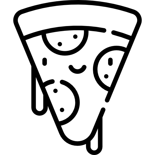 ピザ Kawaii Lineal icon