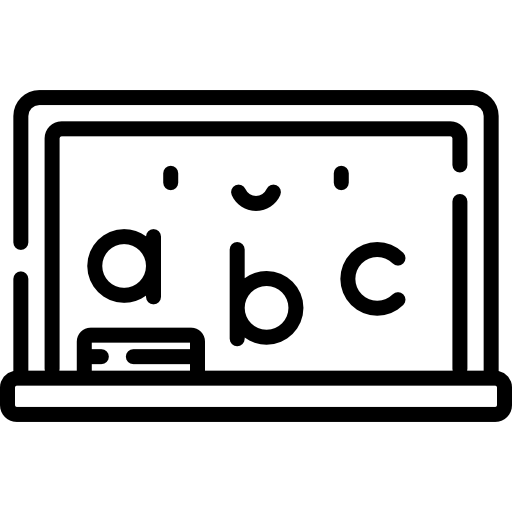 quadro-negro Kawaii Lineal Ícone