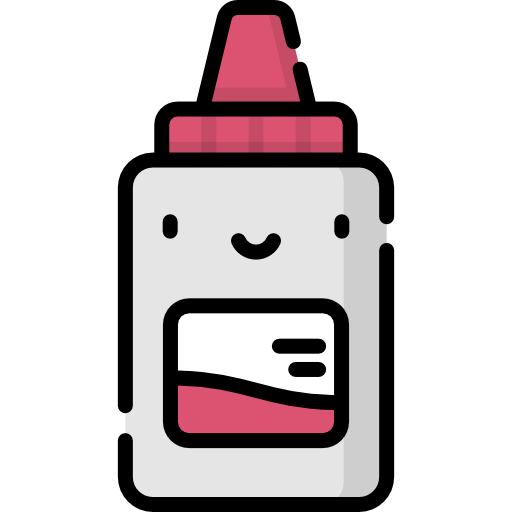 Glue Kawaii Lineal color icon