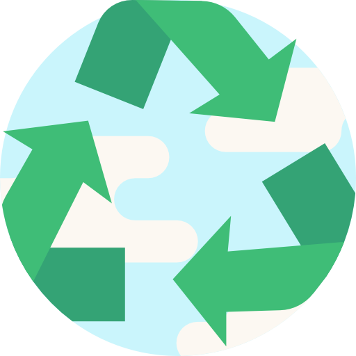 riciclare Detailed Flat Circular Flat icona