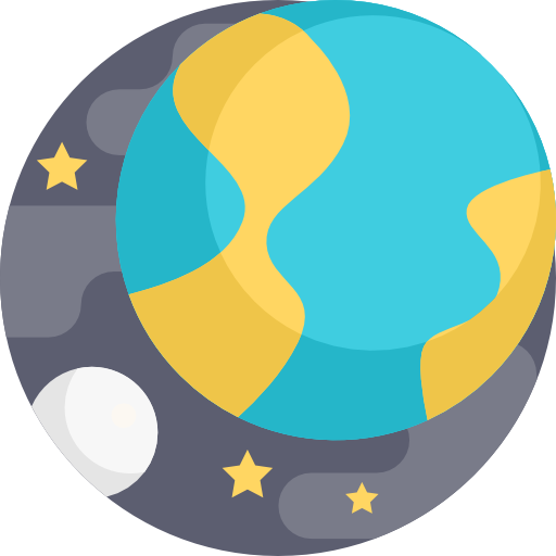 planeet aarde Detailed Flat Circular Flat icoon