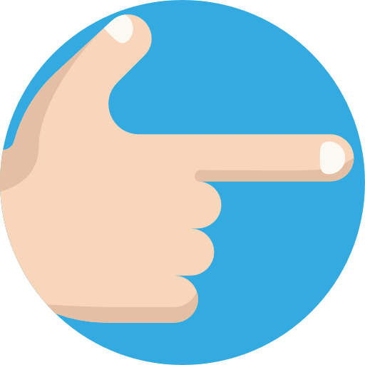 Finger Detailed Flat Circular Flat icon