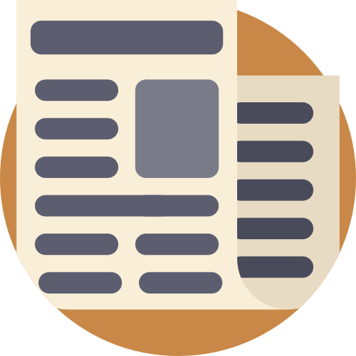 giornale Detailed Flat Circular Flat icona