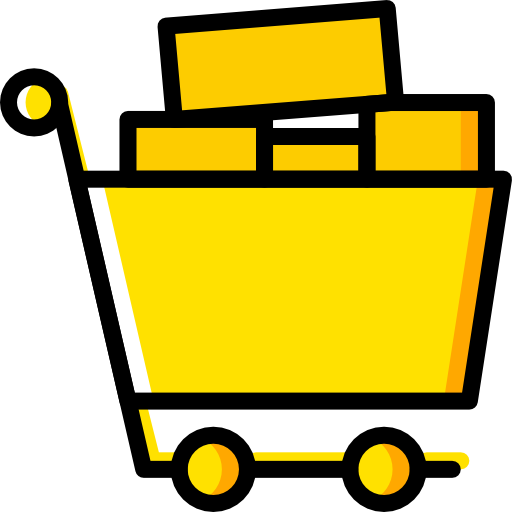 carrello della spesa Basic Miscellany Yellow icona