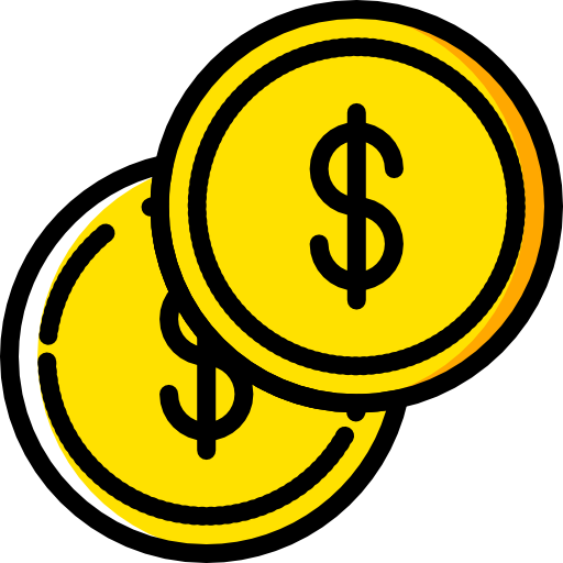 dólar Basic Miscellany Yellow Ícone