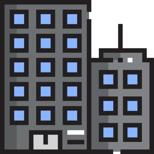 Apartment Detailed Straight Lineal color icon
