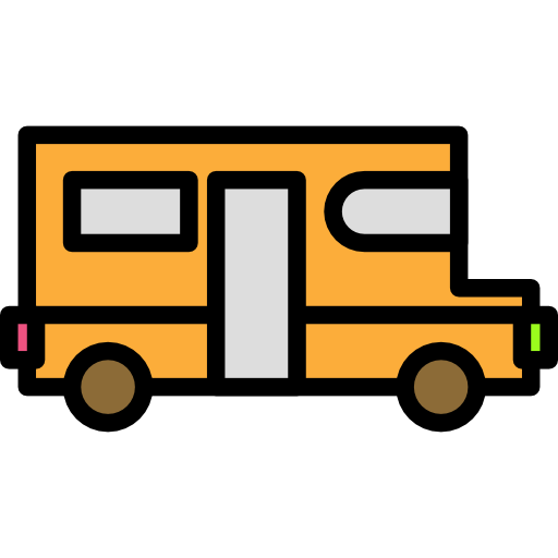 autobus szkolny Darius Dan Lineal Color ikona