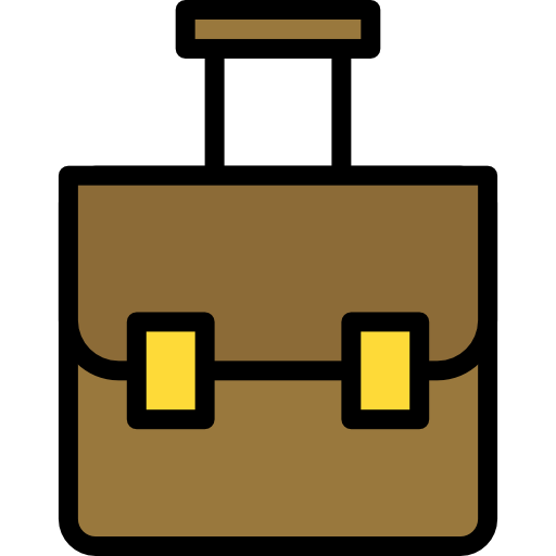 Briefcase Darius Dan Lineal Color icon