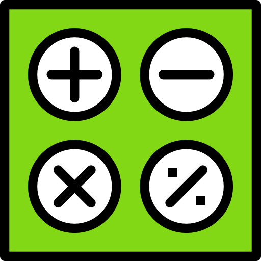 kalkulator Darius Dan Lineal Color ikona