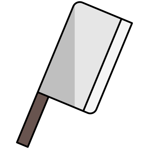 cuchilla de carnicero Generic Outline Color icono