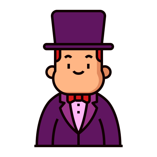 Magician Generic Thin Outline Color icon