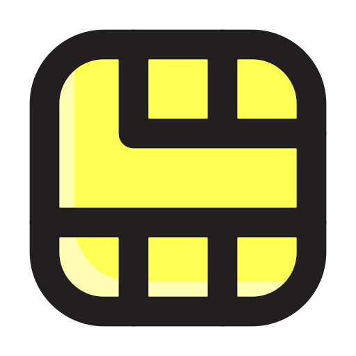 sim 카드 Generic Outline Color icon