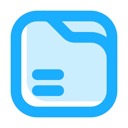 gestión de archivos Generic Blue icono