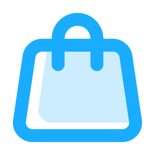 Shopping bag Generic Blue icon