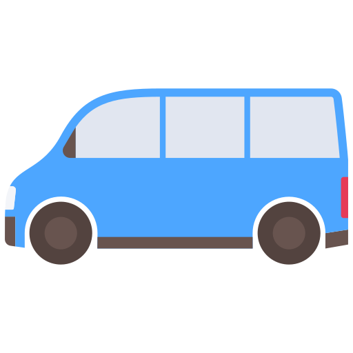 mini furgoneta Generic Flat icono